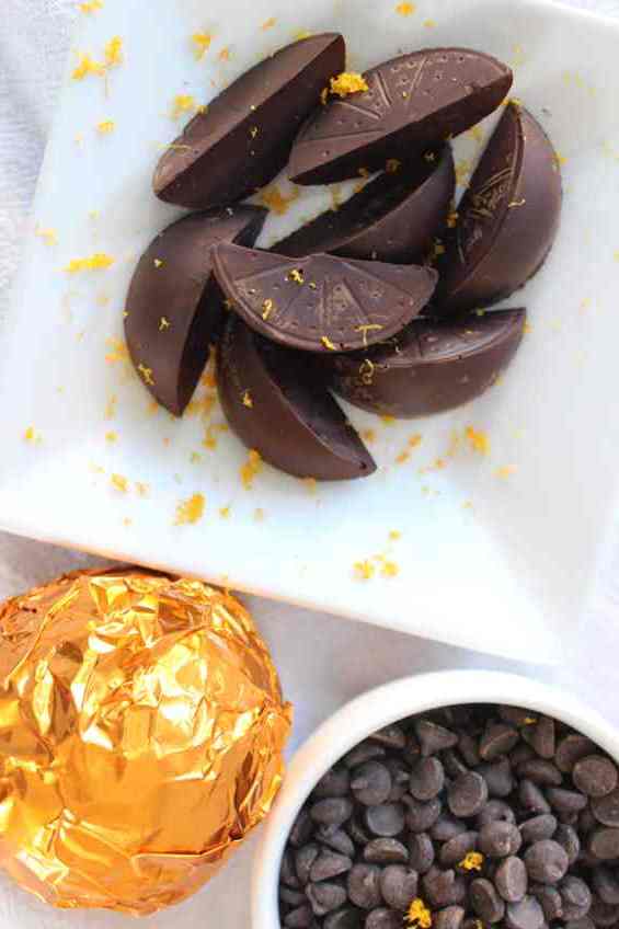 Keto Sugar Free Dark Chocolate Orange Truffles