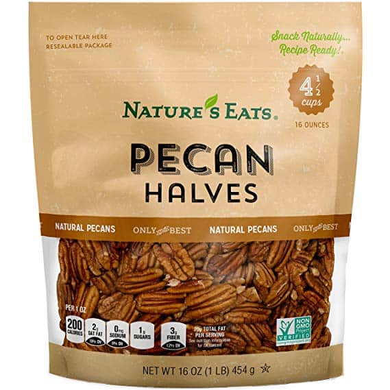 Nature's Eats Pecan's Eats Halves, 16 Onça's Eats Pecan Halves, 16 Ounce