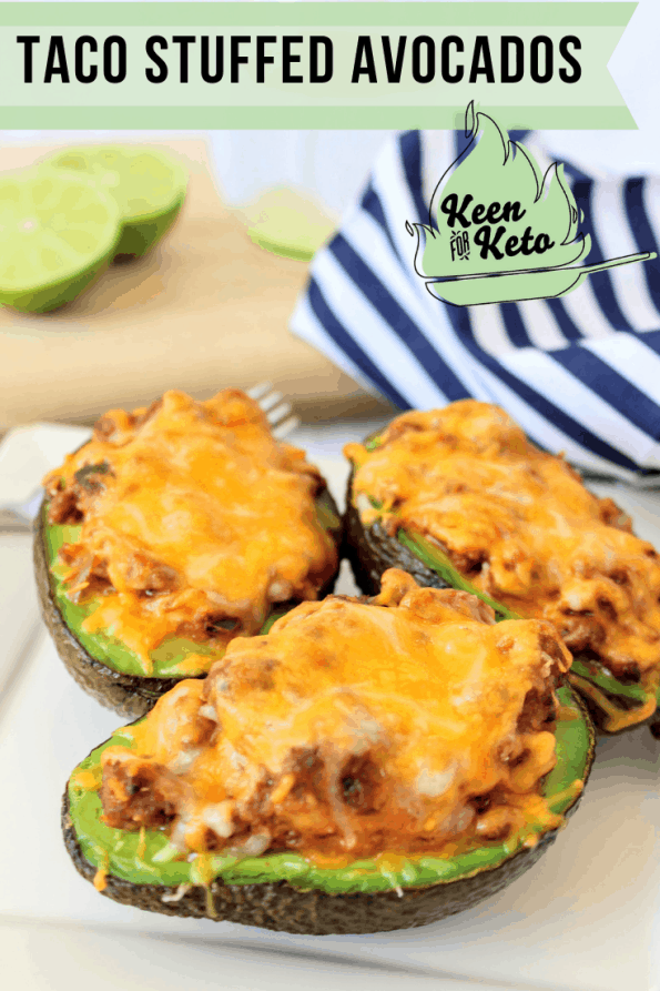 Keto Super Taco Stuffed Avocados are yet another way you can use Keto Super Taco Meat. Awesome! Make keto dinner quick and easy. 