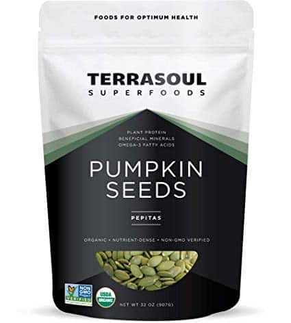 Terrasoul Superfoods Organic Pumpkin Seeds, 2 Lbs - Premium Quality | Fresh | Raw | Unsalted