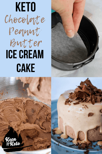 Easiest no bake cheesecake you'll ever make! The best part? It's also an ice cream cake! #keto #dessert