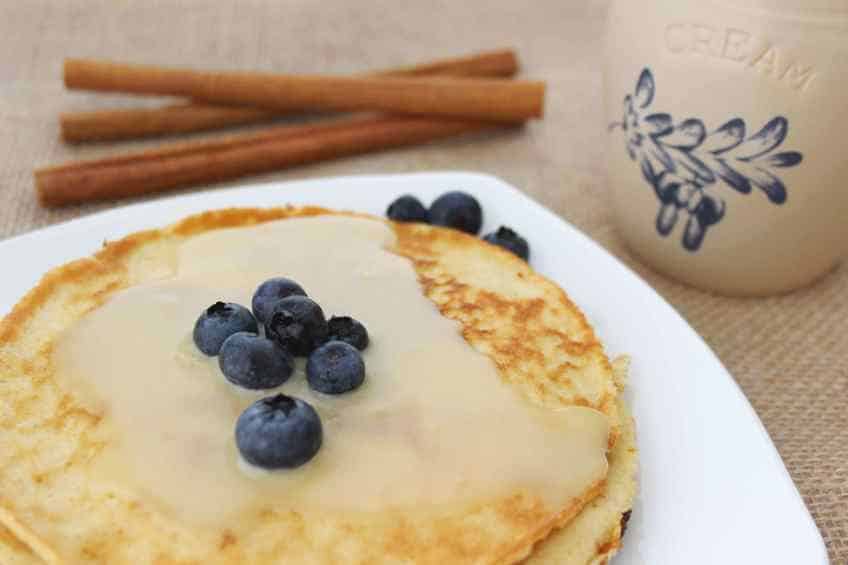 Your pancakes, German pancakes, and waffles will never be the same! Stop looking for a sugar free maple syrup and start clicking on this recipe! Keto Sugar Free Buttermilk Syrup is a salty-sweet amazing  alternative for your keto breakfast needs. #sugarfreesyrup #sugarfree #sugarfreebuttermilksyrup #lowcarbbuttermilksyrup #buttermilksyrup