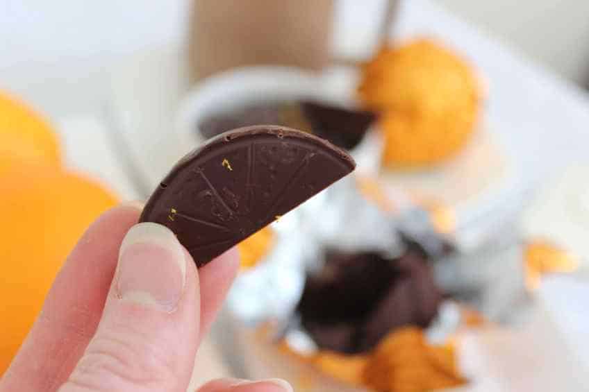 Just like Terry's Chocolate Orange Balls that you're used to for Christmas treats!  Easy and indulgent keto Christmas candy. #ketocandy #ketotruffles #ketochocolates