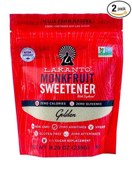 Lakanto - Golden Sweetener All Natural Sugar Substitute 235g/8.29-2 PACK