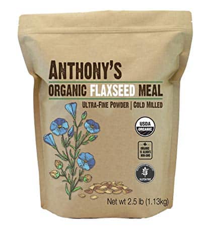Anthony's Organic Flaxseed Meal (2.5lb), Gluten Free, Ground Ultra-Fine Powder, Cold Milled