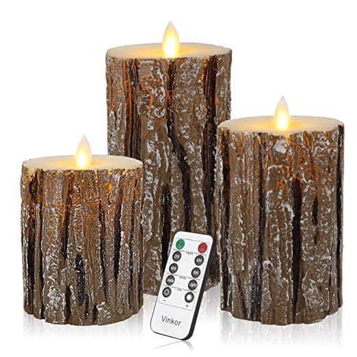 Vinkor Flameless Candles Flickering Candles LED Flame; 10-Key Remote Control 