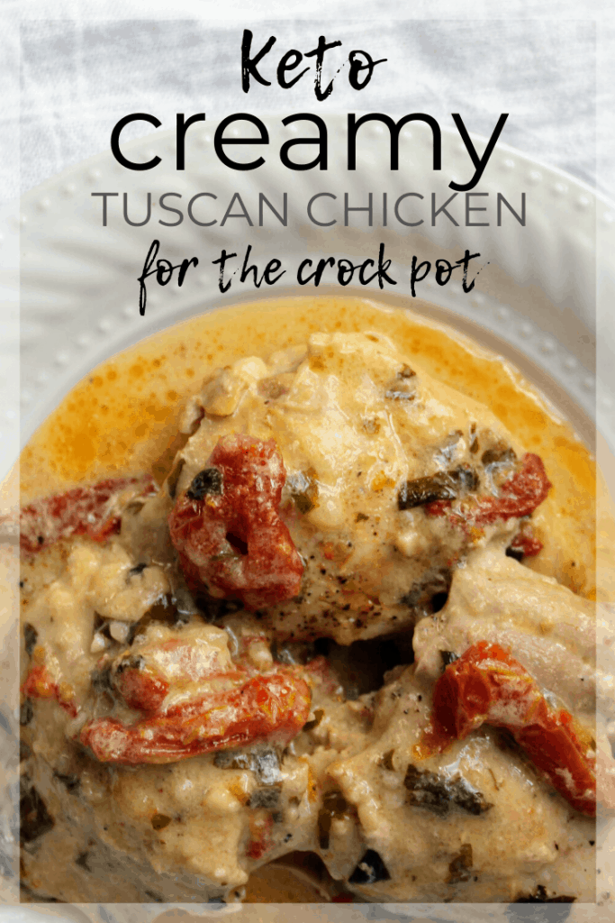 Creamy Keto Tuscan Chicken Recipe In Crock Pot Keen For Keto Gf