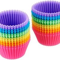 AmazonBasics Reusable Silicone Baking Cups, Muffin and Cupcake, Pack of 24