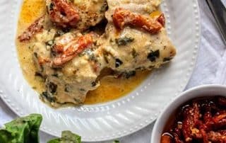 Creamy Keto Tuscan Chicken Recipe in Crock Pot