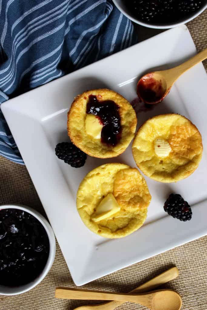 Low Carb Dutch Baby Pancake Muffins - Keen for Keto