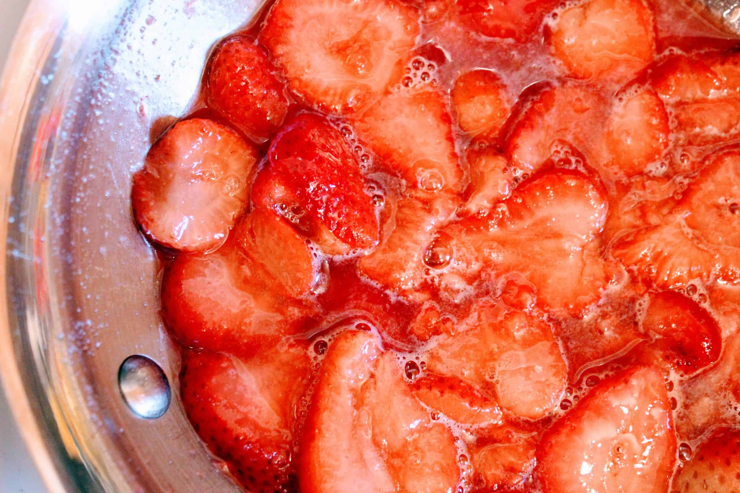 Add ingredients for easy keto strawberry sauce