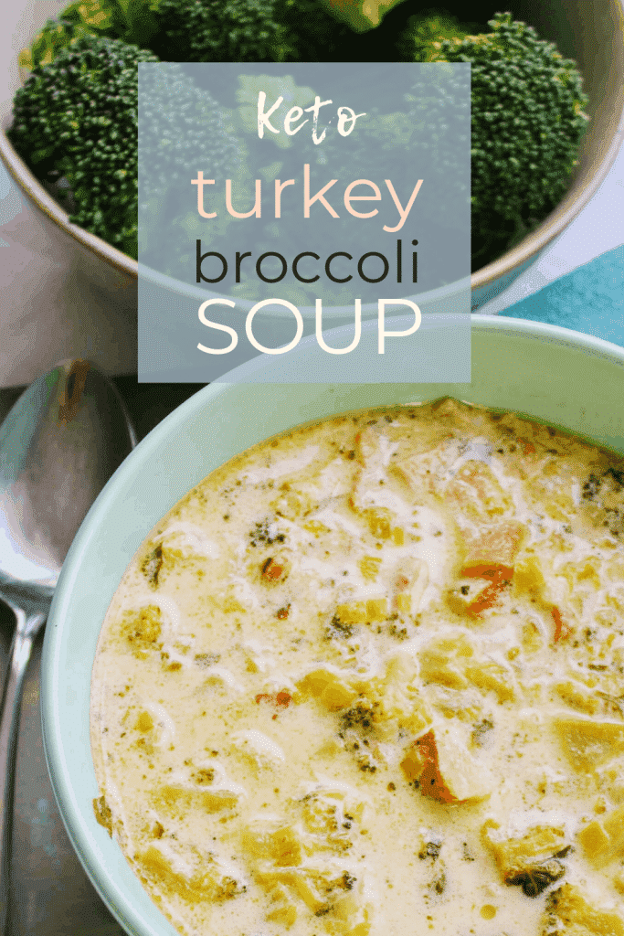 The mildly sweet flavor of leeks comes together with salty bacon, delicious turkey, green broccoli, and a creamy herb broth for one of the best Instant Pot soups you'll ever taste! Keen for Keto | keto leek soup | keto leeks | instant pot soup | keto dinner