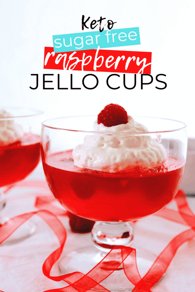 Keto Sugar Free Raspberry Jello Cups