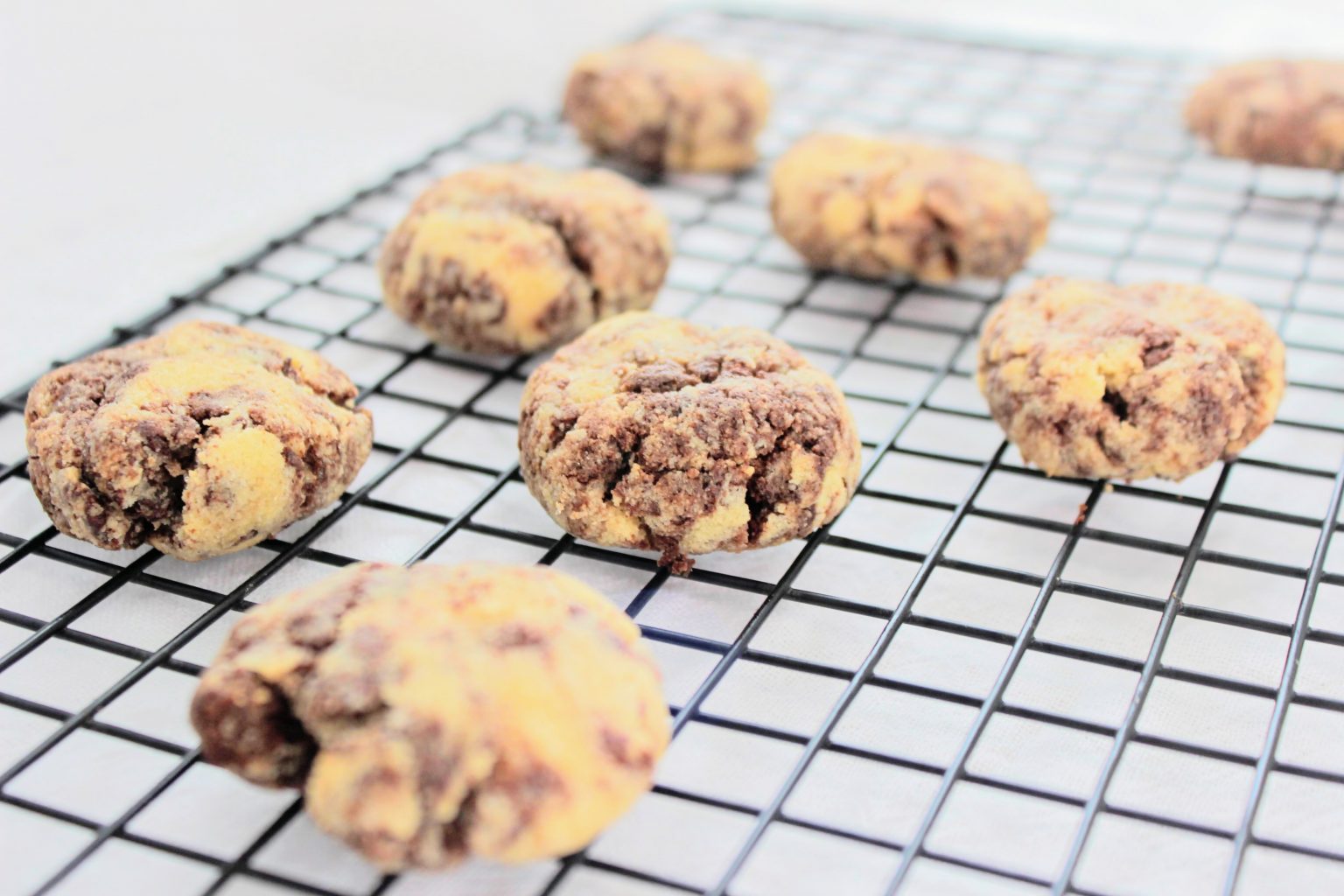 Keto Marble Cookies with sour cream almond flour, GF, low carb