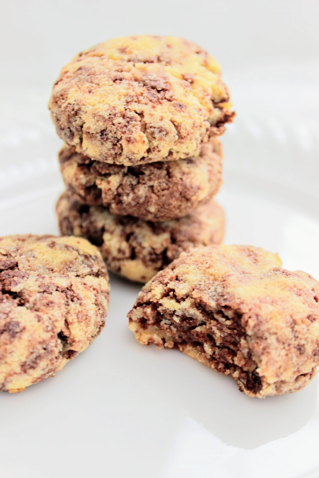Keto Marble Cookies with sour cream almond flour, GF, low carb