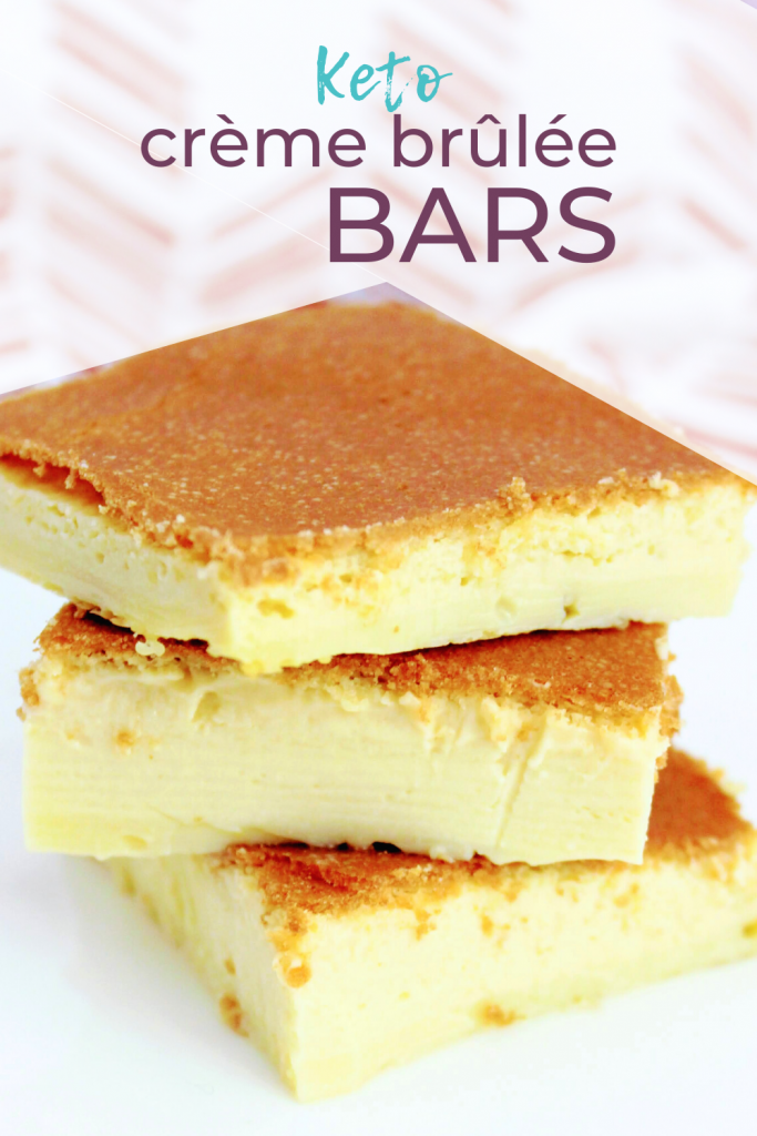 You won't believe how easy this scrumptious keto dessert is! Easy keto crème brûlée bars are made with just 6 simple ingredients and is ready to go into the oven in 5 quick minutes. If you're intimidated by crème brûlée, start with these super easy bars!