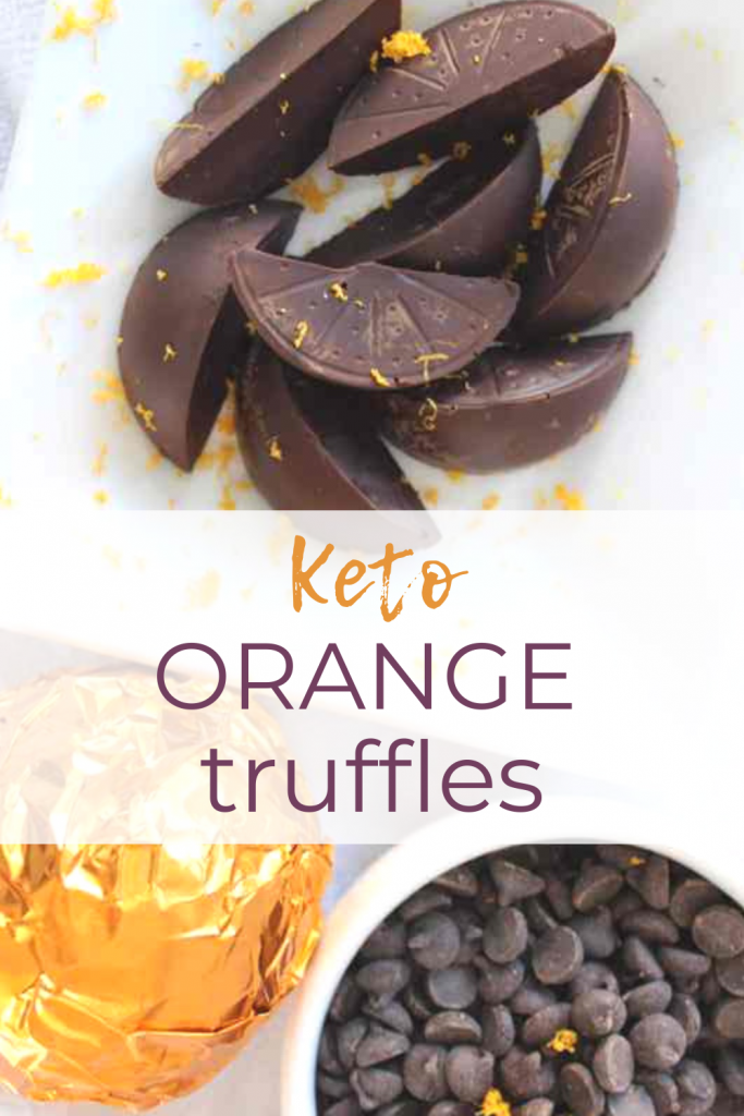 These ketogenic chocolate truffles are WAY easier than they look! Keto Sugarfree Chocolate Orange Truffles are so decadent, you'll forget they're sugar free! Keen for Keto | keto filled chocolates | low carb orange truffles