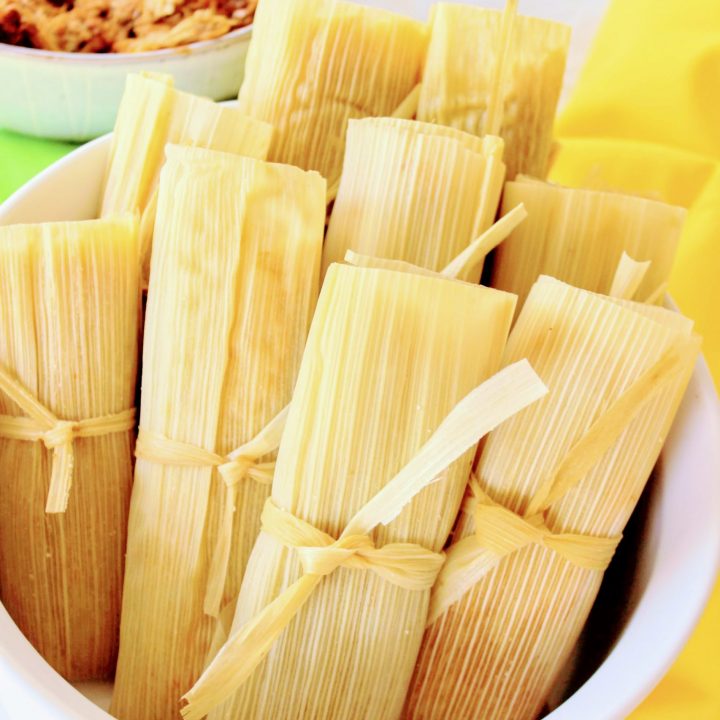 Almond Flour Tamales with Red Chile Pork