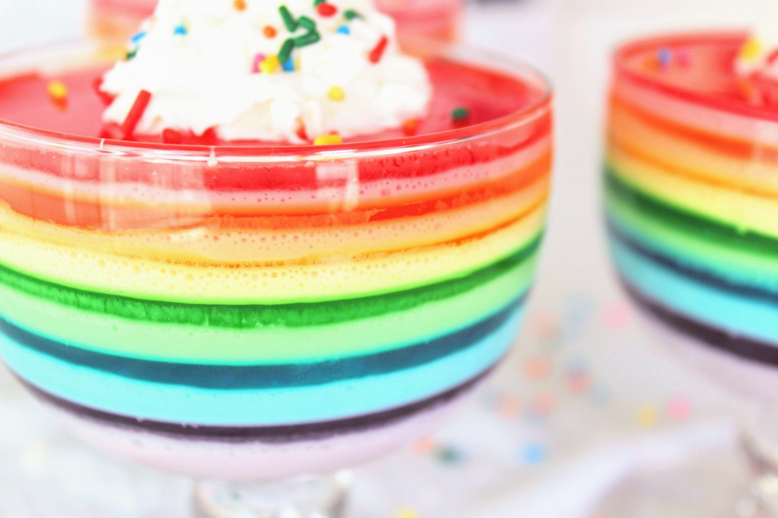 Keto Rainbow Sugar Free Jello Cups Keen for Keto Low Carb, GF