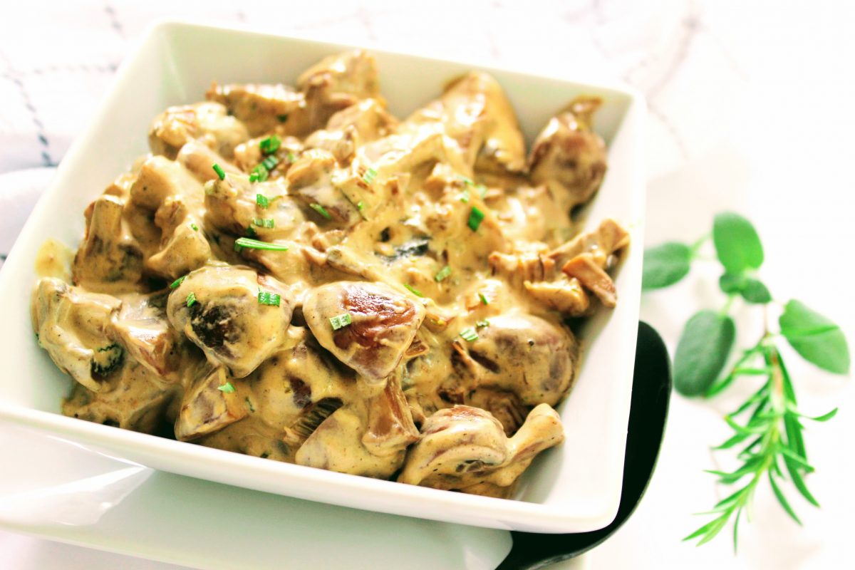Creamy Keto Stroganoff Mushrooms - Keen for Keto